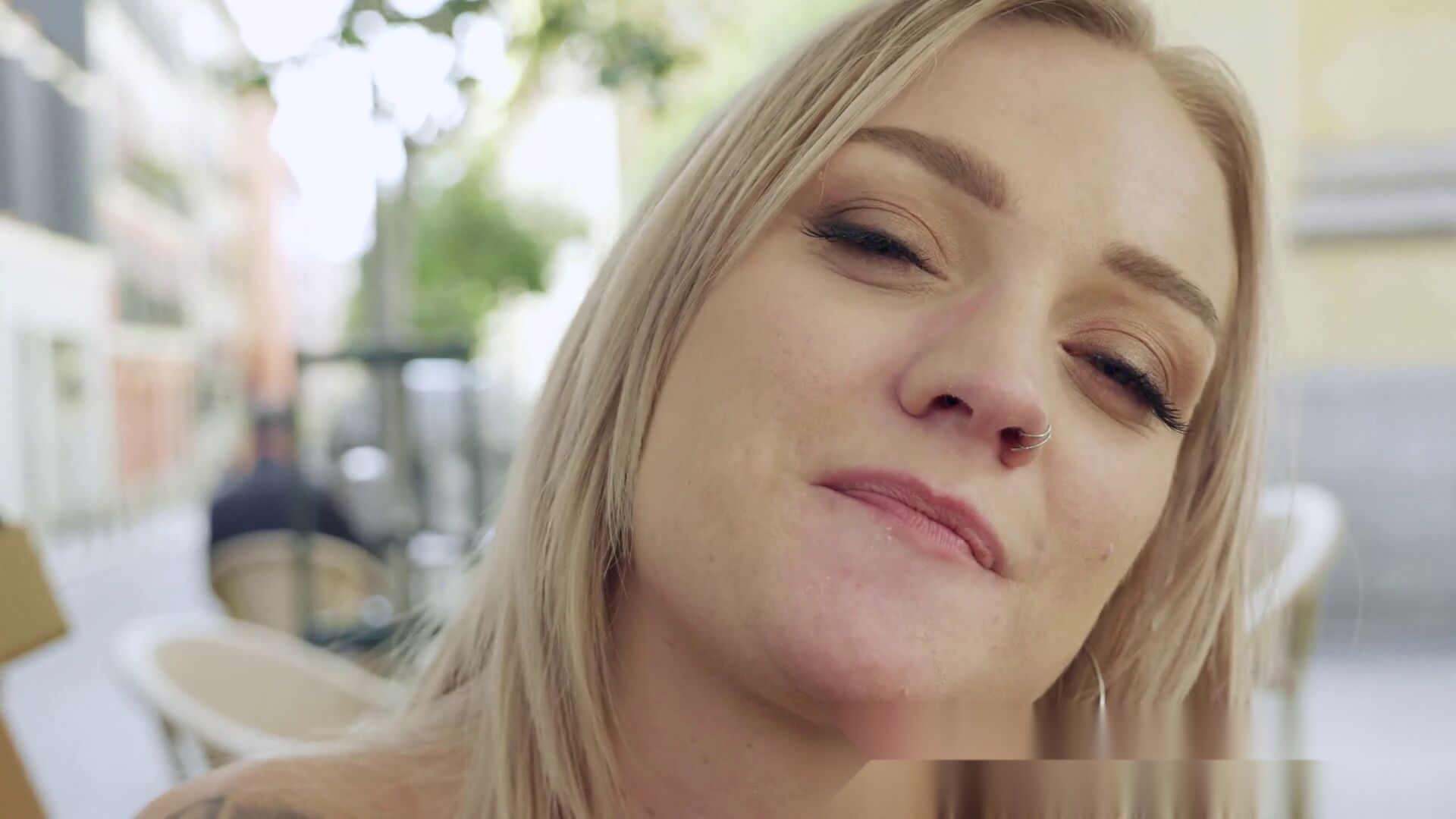 Premium Slut's First CUM Swallow